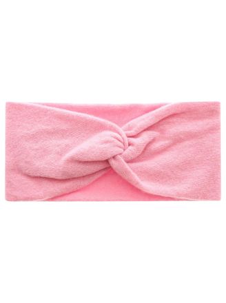 Zwillingsherz Stirnband ZWILLINGSHERZ Classic, Damen, melange pink, Strick, Kaschmir, M&uuml;tzen Stirnband, Knoten vorn, Cashmere, Feinstrick