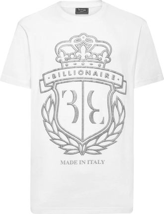 Billionaire Boys Club T-shirt Ronde Hals SS Crest - Heren - T-shirts - Wit - 4XL - Katoen - Tops