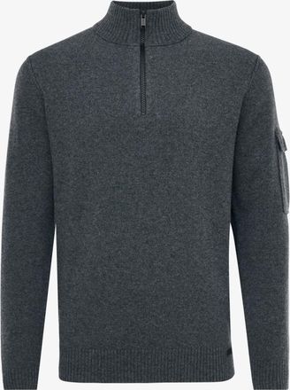 Genti Turtle Zip | Donkergrijs
