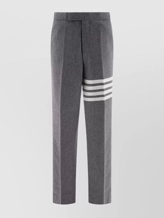 Thom Browne wool cashmere flannel low-rise drop-crotch tailored trousers