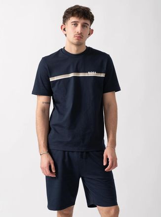 HUGO BOSS Mens BOSS Orange Authentic Mens Loungewear T-Shirt 50561470 - Dark Blue 405 - Navy - Size: 38