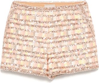 Elie Saab Twee shorts met pailletten - Roze