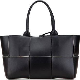 Bottega Veneta Pre-owned Bottega Veneta Small Nappa Maxi Intrecciato Arco Tote 9XRH1VNU24PBWY1F