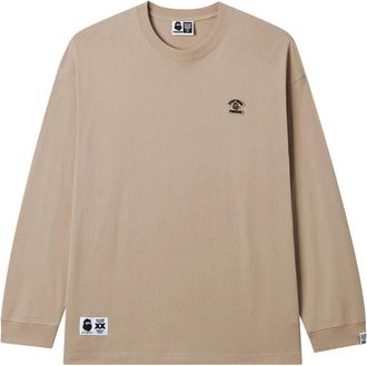 Fingercroxx T-shirt con ricamo - Marrone