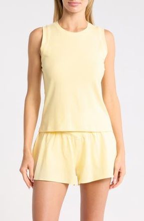 Yogalicious Jinx Heavenly Ribbed Tank in Daffodil at Nordstrom Rack, Size X-Large