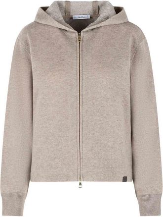 Max Mara Beige Cashmere And Virgin Wool Sweatshirt