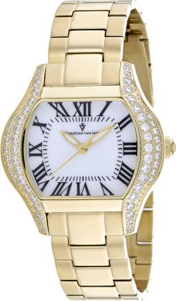 Christian Van Sant Womens Bianca White Dial Watch