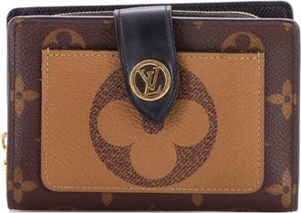 Louis Vuitton Brown Reverse Monogram Canvas Juliette Wallet (Authentic Pre- Loved)
