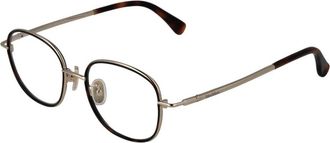 Max Mara Bruine Metalen Ronde Optische Monturen - Dames - Brillen - Bruin - ONE Size - Accessoires