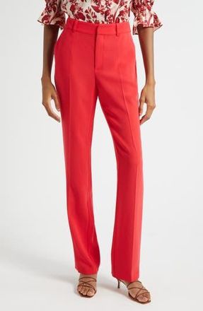 Cinq &agrave; Sept Kerry Straight Leg Pants in Red Sapphire at Nordstrom Rack, Size 4