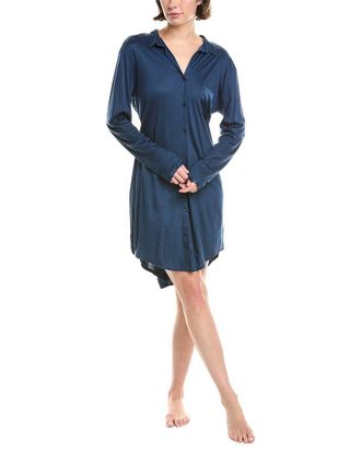 Hanro Hanro Grand Central Silk-Blend Boyfriend Sleepshirt