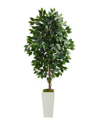 Nearly Natural 4.5Ft Ficus Artificial Tree In Planter