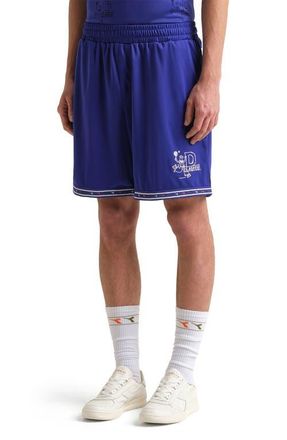 Diadora Legacy Embroidered Piqu&eacute; Soccer Shorts in Navy at Nordstrom, Size Xx-Large