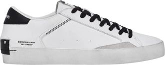 Crime London Gedragen Sneakers - Heren - Sneakers - Wit - 45 EU - Leer - Schoenen