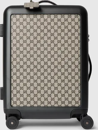 Gucci Porter Light Cabin Plus Trolley, Black, GG Canvas