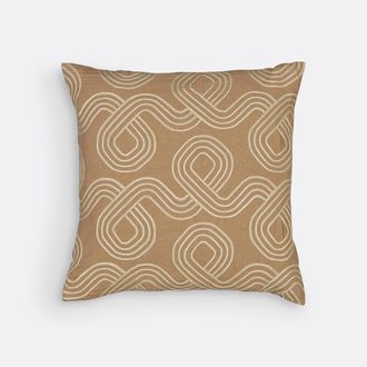 La Redoute Interieurs Geborduurd kussenhoes 45x45 cm, Belby