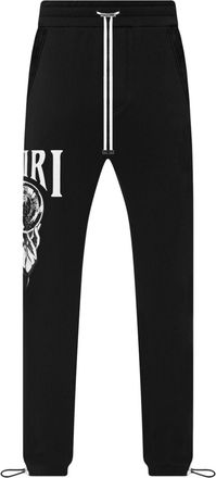 Amiri graphic-print cotton track pants - men - Cotton - L - Black