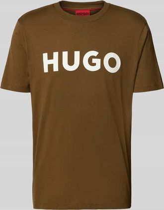 HUGO BOSS Regular Fit T-Shirt aus reiner Baumwolle Modell DULIVIO in Hazel, Größe XXL