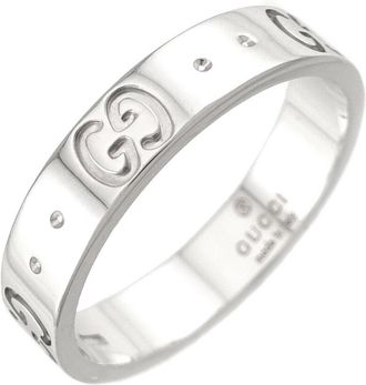 Gucci White Gold (18K) Band Ring (Pre-Owned)