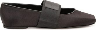 Givenchy Schoenen, Dames, Zwart, 40 EU, Leer, Sliced Square Ballerinas