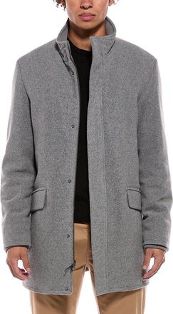 Cole Haan Signature Stand Collar Wool-Blend Bomber Coat
