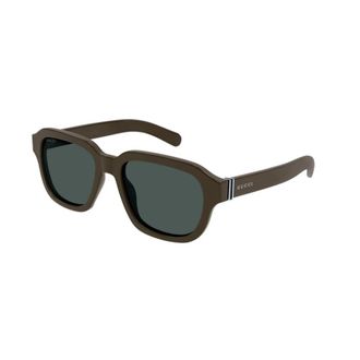 Gucci Bruin Groene Zonnebril - unisex - Zonnebrillen - Bruin - 55 MM - Accessoires
