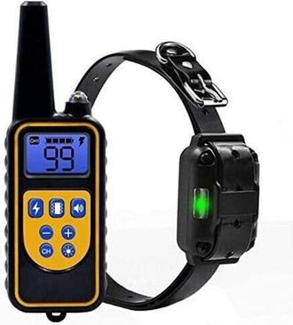 Trade Shop Trade Shop - Cuello De Entrenamiento De Perros Anti-abbabio Recargable Ipx7 Recargable Control Remoto