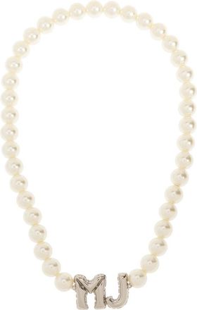 Marc Jacobs Ketting met Logo - Dames - Kettingen - Wit - ONE Size - Accessoires