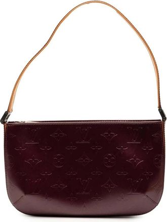 Louis Vuitton Pre-owned Shoulder Bags, female, Purple, Size: ONE SIZE Pre-owned Embossed Leather Bag