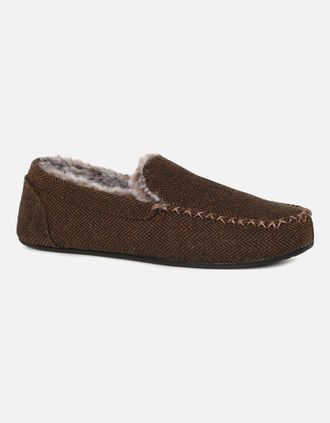 Goodyear Mens Hendrix Mens Full Slippers - Brown - Size: 12