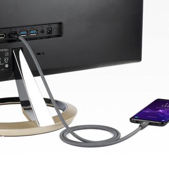 OEM Cable De Datos Usb Tipo-c, Transferencia De Datos De Alta Velocidad De 20 Gbps, Compatible Con Thunderbolt, Emarker 5a, Admite V&iacute;deo 8k, Cable Trenzad