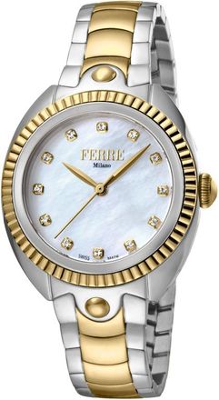 Gianfranco Ferre Quartz White Dial Ladies Watch FM1L088M0091