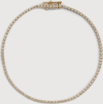 Monica Vinader Gold Diamond Tennis Bracelet 1.4mm Lab Grown Diamond