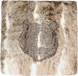 MX HOME Cojin imitaci&oacute;n piel con bordados