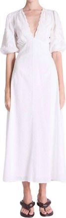 BERENICE Riley Backless Long Dress In Off White