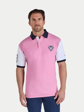 Raging Bull No.3 Cut & Sew Jersey Polo Shirt in Pink at Nordstrom, Size Xxx-Large