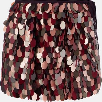 Dries Van Noten Minigonna con paillettes