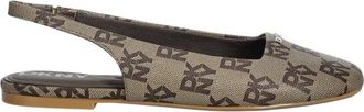 DKNY Dkny, Schoenen, Dames, Beige, 37 EU, Darrow Logo Ballerina