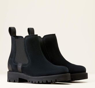 Ariat Ariat Wexford Lug 10047056-001 Boots Womens US 8 Black Leather Chelsea KHD1397