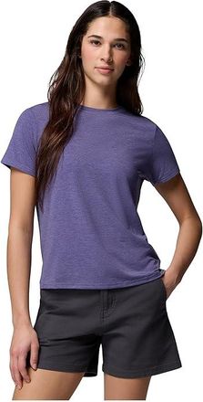 Columbia Csc Soft Stretch Short Sleeve T-Shirts Womens Clothing Stormwatch Heather : 2XL, Elastane/Polyester/Rayon