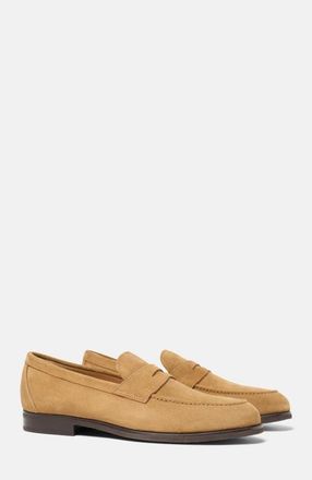 Scarosso Renato Loafers in Tan - Suede at Nordstrom, Size 40.5