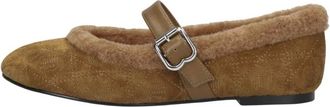 Bibi Lou Elen Ballerinas - Dames - Schoenen - Bruin - Maat: 41 EU Su&egrave;de