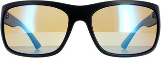 Serengeti Eyewear Wrap Matte Black Mineral Polarized 555nm Blue Pistoia