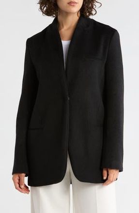 Rebecca Minkoff Boyfriend Wool Blend Jacket in Black at Nordstrom Rack, Size X-Small