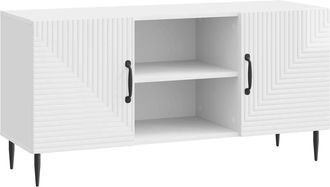 vidaXL Mueble De Tv Brillante 102 X 34,5 X 50 Cm Madera De Ingenier&iacute;a Vidaxl
