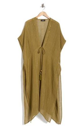 BCBGeneration Pinstripe Woven Duster in Olive at Nordstrom Rack