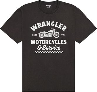 Wrangler T-Shirt WRANGLER WRANGLER T-Shirt Americana, Herren, Gr. 4XL, schwarz, Obermaterial: 100% Baumwolle CO., Shirts T-Shirt