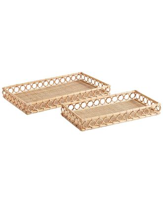 Napa Home & Garden Set Of 2 Ninette Rectangular Trays