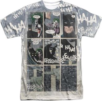 Gildan Batman Last Laugh Short Sleeve Adult Poly Crew Tee / T-Shirt