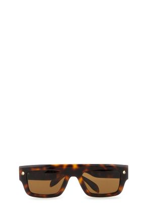 Alexander McQueen Womens Multicolor Acetate Sunglasses Havanahavanabrown Exterior: Occhiali Da Sole
